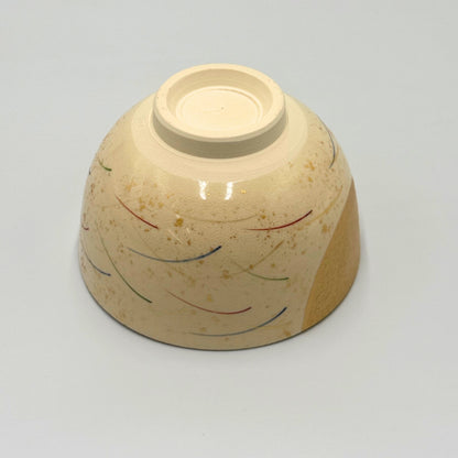 Japanese Matcha Bowl Mino Ware Ninsei Moon Susuki Tea Ceremony Chawan Ceramic 12.3cm