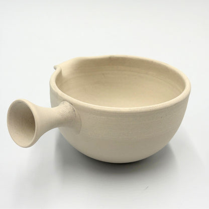 Tokoname Yaki Yuzamashi White Clay Tea Cooling Pitcher 450cc | Japanese Ceramic Tea Brewing Essential