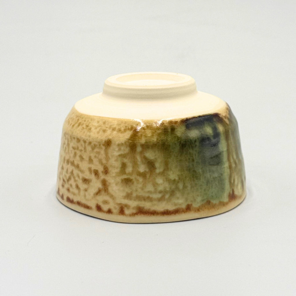 Kiyomizu-yaki Matcha Bowl Irabo Oribe Tenten Japanese Handcrafted Tea Ceremony Chawan