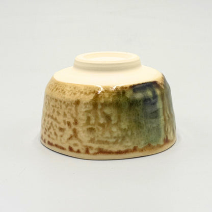 Kiyomizu-yaki Matcha Bowl Irabo Oribe Tenten Japanese Handcrafted Tea Ceremony Chawan