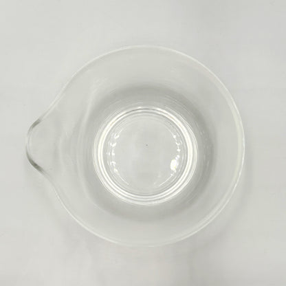 Matsugaoka Glass Katakuchi Matcha Bowl Clear | Handmade Japanese Tea Ceremony Chawan 380cc