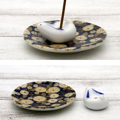 Craftsman House Incense Holder - Japanese Design featuring Adorable Animals