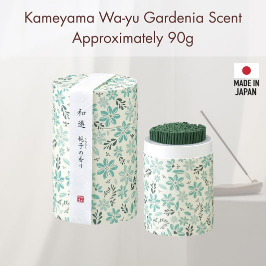 Kameyama Wa-yu Gardenia Scent Approximately 90g About 300 Sticks Incense Mini Size