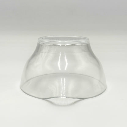 Matsugaoka Glass Katakuchi Matcha Bowl Clear | Handmade Japanese Tea Ceremony Chawan 380cc
