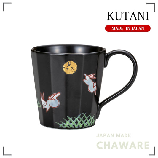 Kutani Ware Mug – Moon Rabbit Design | Made in Japan
