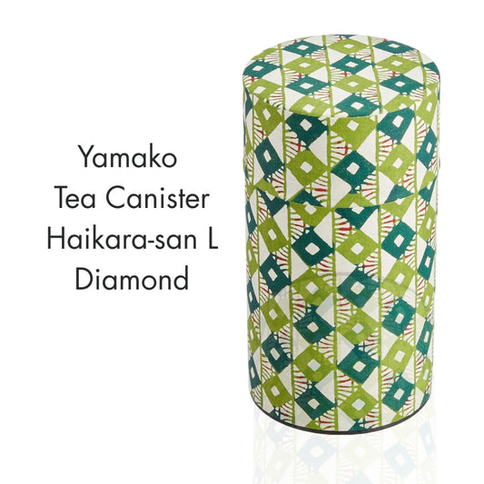 Yamako Tea Canister Haikara-san L Diamond 87594
