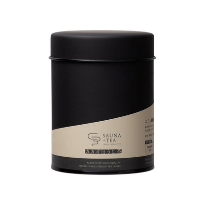 CHABAKKA TEA PARKS SAUNA + TEA Hojicha Leaf Kakao Hojicha 50g [Tea Can] - Relax with aromatic tea and sauna experience.