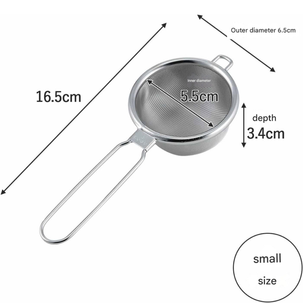 KOGU Tea Tool Tea Strainer Small, Does Not Let Tea Leaves Through, Made in Japan, Stainless Steel Tea Strainer, Fine Mesh, For Black Tea, Mug, Tea Cup, Tsubame Sanjo, 43962, Gift for Birthdays, Anniversaries, Mother's Day, Presented by Shimomura Kihan.