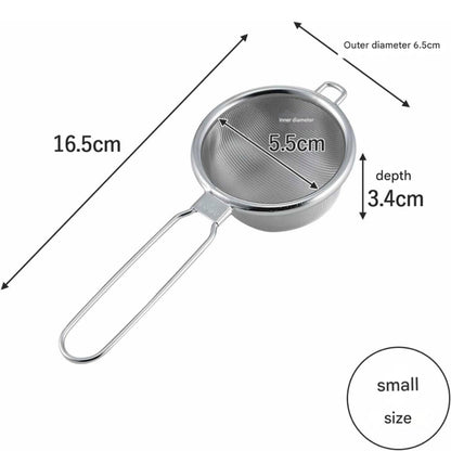 KOGU Tea Tool Tea Strainer Small, Does Not Let Tea Leaves Through, Made in Japan, Stainless Steel Tea Strainer, Fine Mesh, For Black Tea, Mug, Tea Cup, Tsubame Sanjo, 43962, Gift for Birthdays, Anniversaries, Mother's Day, Presented by Shimomura Kihan.