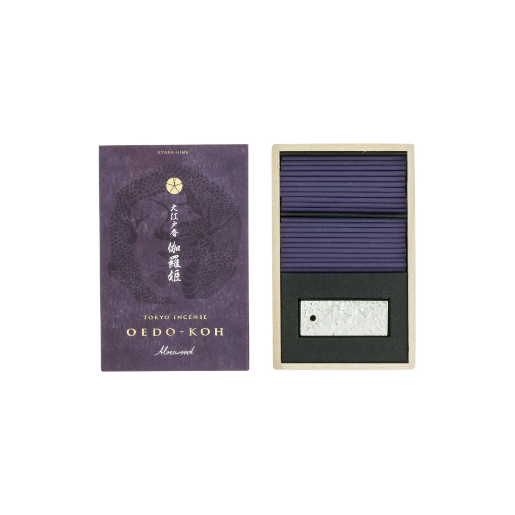 Nippon Kodo Oedo Ko Kyara Hime Stick (60 sticks) with Incense Holder
