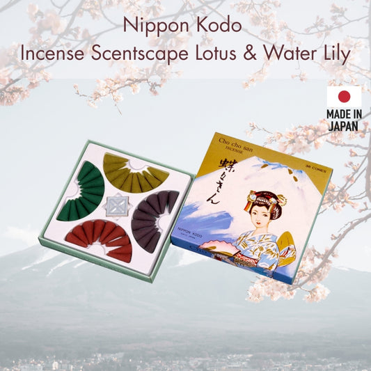 Nippon Kodo Butterfly Incense Cones, 36 pieces with incense holder included.