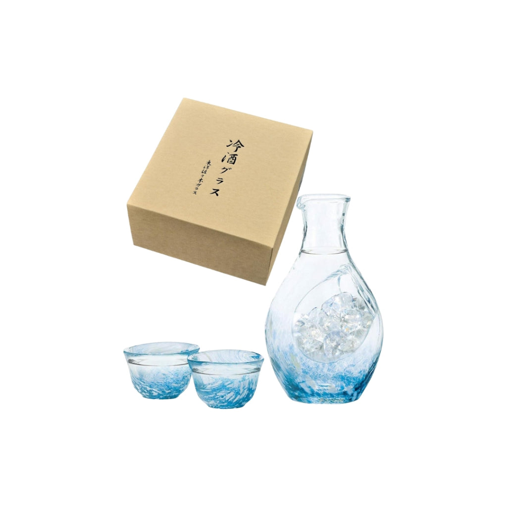 Toyo-Sasaki Glass Chilled Sake Set G604-M70