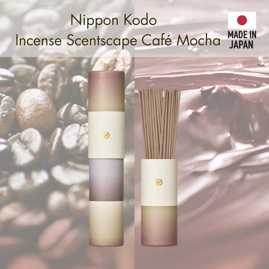Nippon Kodo Incense Scentscape Café Mocha, 30 sticks, 38224, NIPPON KODO, Made in Japan.