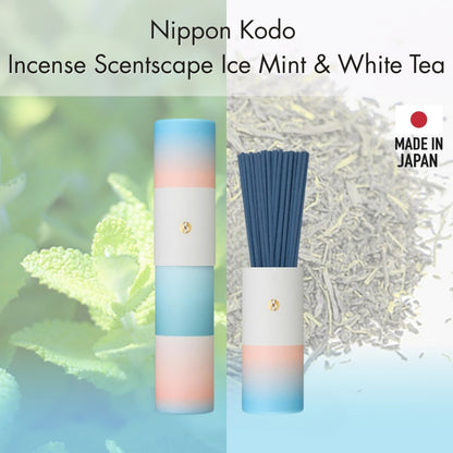 Nippon Kodo  Incense  Scentscape Ice Mint & White Tea, 30 pieces