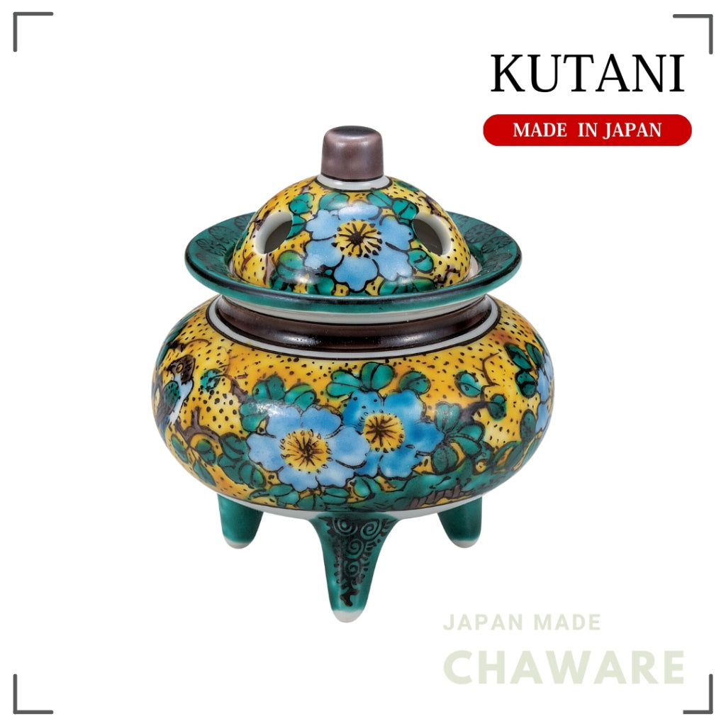 Kutani Ware Mini Incense Burner 3in – Yoshidaya Design | Made in Japan