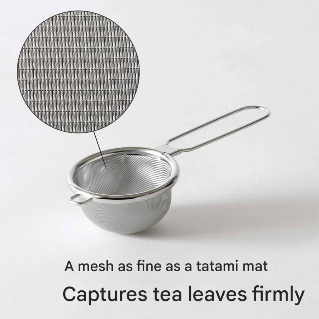 KOGU Tea Tool Tea Strainer Small, Does Not Let Tea Leaves Through, Made in Japan, Stainless Steel Tea Strainer, Fine Mesh, For Black Tea, Mug, Tea Cup, Tsubame Sanjo, 43962, Gift for Birthdays, Anniversaries, Mother's Day, Presented by Shimomura Kihan.