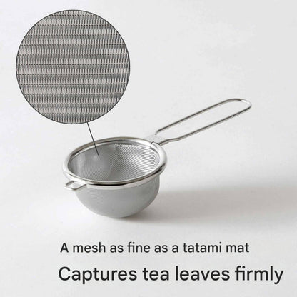 KOGU Tea Tool Tea Strainer Small, Does Not Let Tea Leaves Through, Made in Japan, Stainless Steel Tea Strainer, Fine Mesh, For Black Tea, Mug, Tea Cup, Tsubame Sanjo, 43962, Gift for Birthdays, Anniversaries, Mother's Day, Presented by Shimomura Kihan.