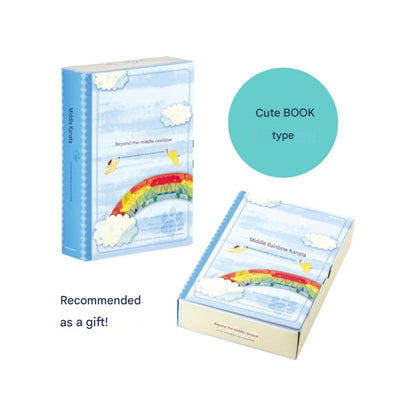 Kameyama Beyond the Rainbow Memorial Gift 6-Piece Set for Pet Memorial - Incense, Candles, 2 Glass Vessels, Incense Holder, Candle Holder