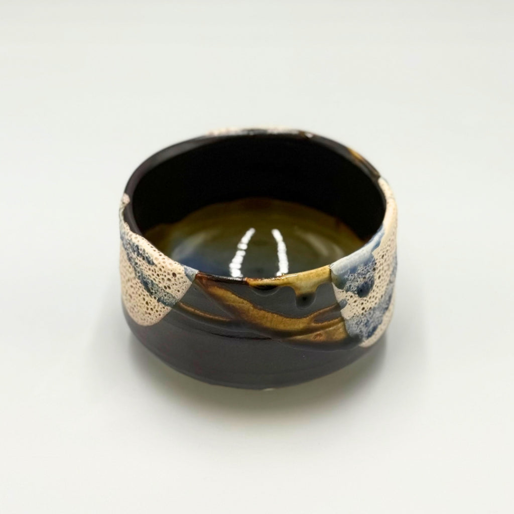 Japanese Matcha Bowl Ena no Mizuumi Mino Ware Handcrafted Ceramic Chawan Tea Ceremony Made in Japan