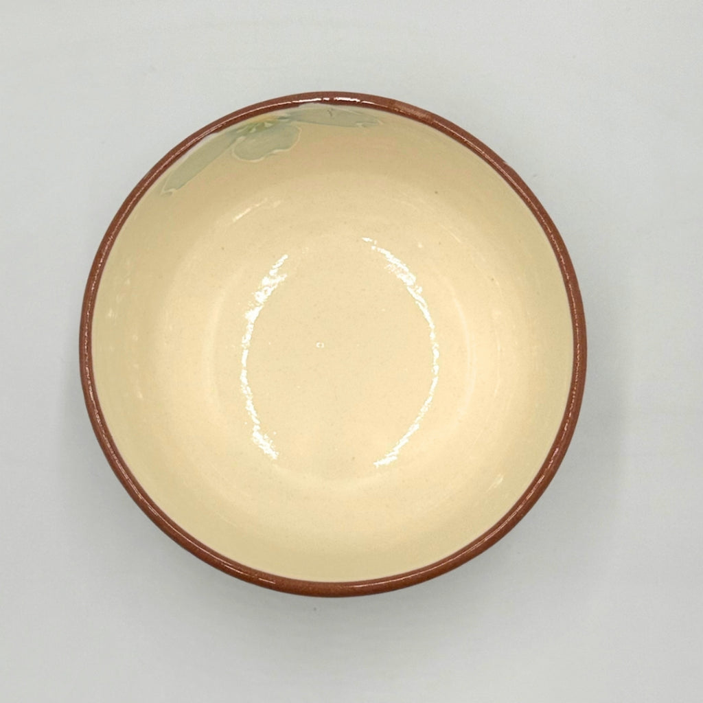 Japanese Matcha Bowl Blue Sakura Mino Ware Handcrafted Chawan Tea Ceremony Made in Japan