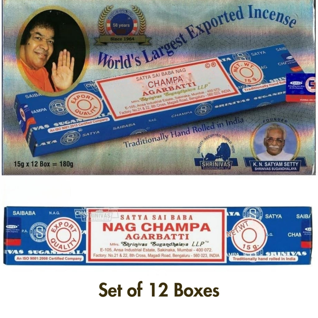 SATYA Sai Baba Nag Champa 15g, 12-box set
