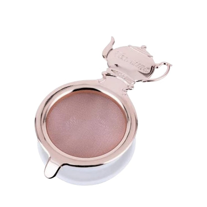 【made in japan】
Aoyoshi Casual Product Tea Time Tea Strainer Set in Pink Gold - Japanese Anti-Bacterial Tea Infuser for Perfect Brewed Tea
