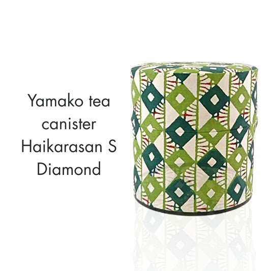 Yamako tea canister Haikarasan S Diamond 87589