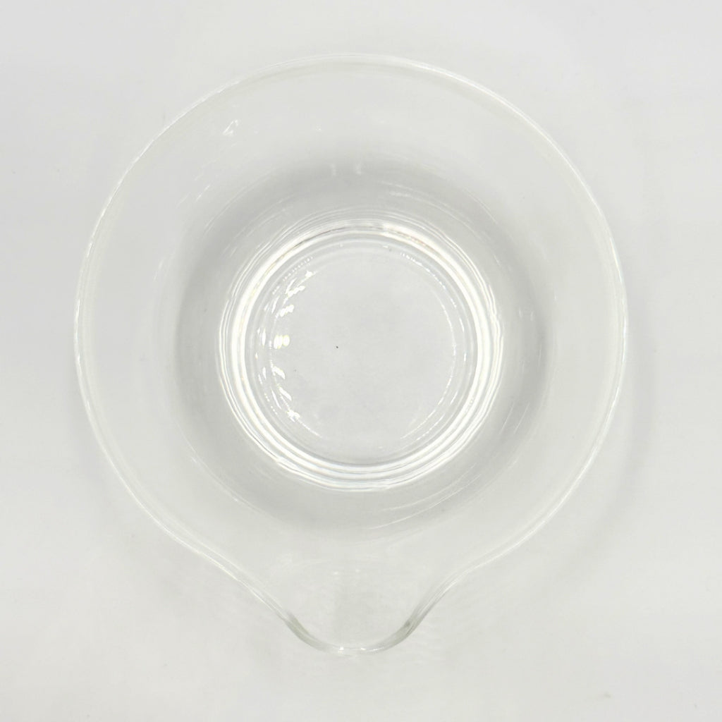 Matsugaoka Glass Katakuchi Matcha Bowl Clear | Handmade Japanese Tea Ceremony Chawan 380cc