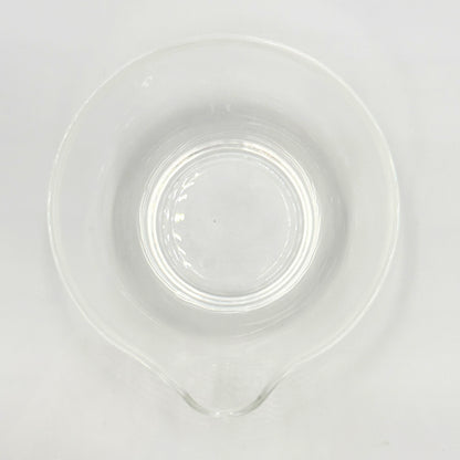 Matsugaoka Glass Katakuchi Matcha Bowl Clear | Handmade Japanese Tea Ceremony Chawan 380cc