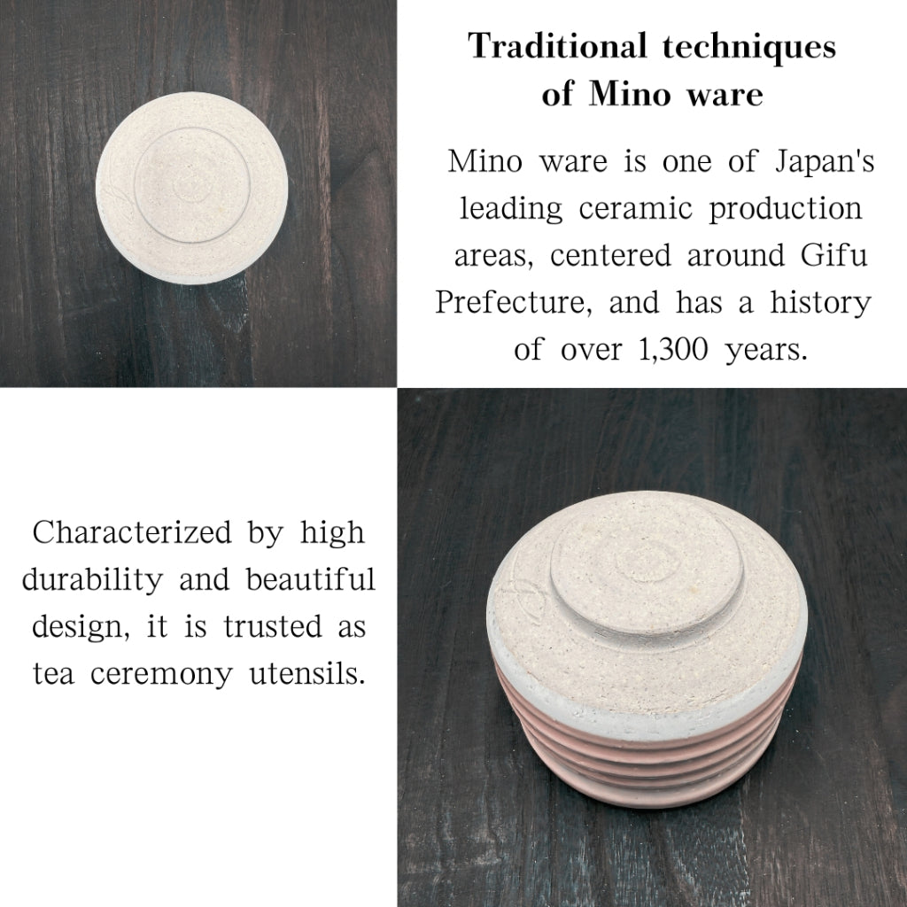 Matcha Bowl Sakurashino – Japanese Chawan Tea Cup, Made in Japan, Minoyaki, Sakura Glaze