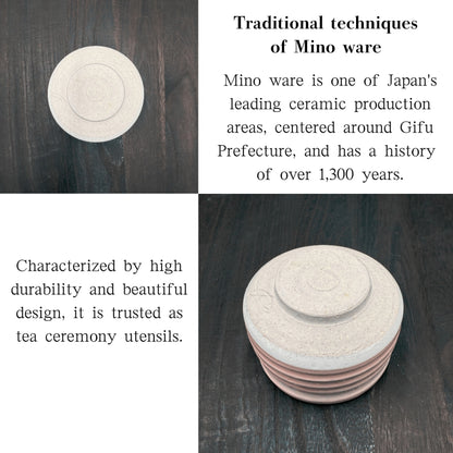 Matcha Bowl Sakurashino – Japanese Chawan Tea Cup, Made in Japan, Minoyaki, Sakura Glaze