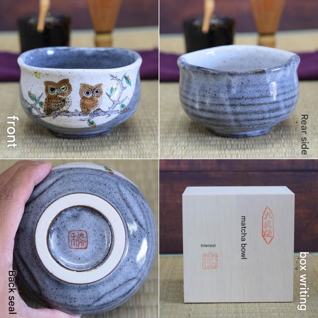 【made in japan】
Stylish Matcha Bowl by Waza, Elegant Kutani Ceramic, Owl Design, Premium Brand, Traditional Japanese Tea Ceremony, Authentic Japanese Craftsmanship, Perfect for Birthdays and Milestone Celebrations like Kanreki, Koki, and Kiju, Unique Gift