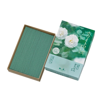 Kataribe White Rose Large Capacity Approximately 200g Incense by Nippon Kodo, Low Smoke