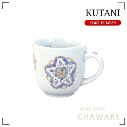 Kutani Ware Mug – Flower and Butterfly Design | Made in Japan