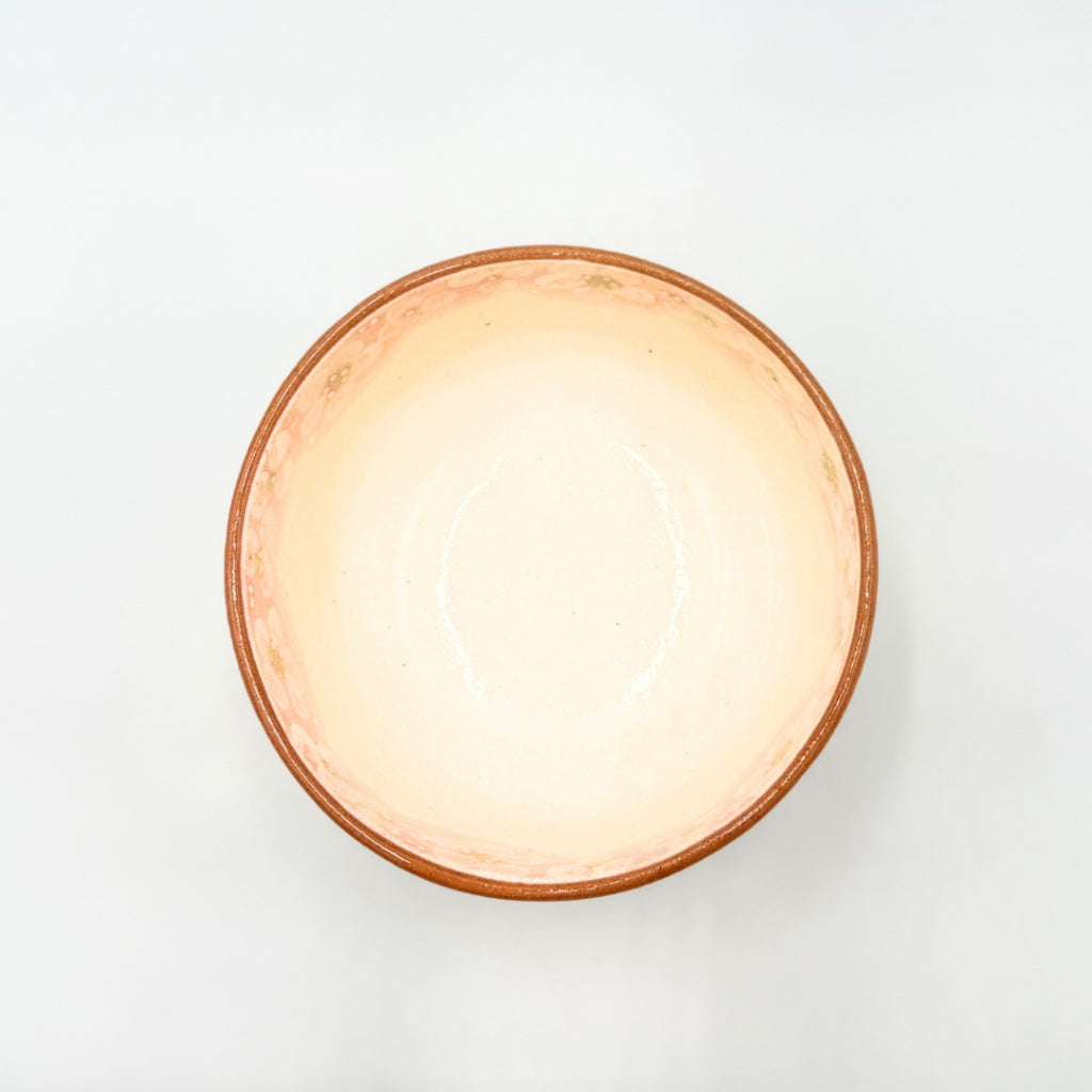 Japanese Matcha Bowl Ohanabatake Pink Mino Ware Chawan Handcrafted Ceramic Tea Bowl Made in Japan