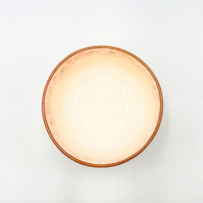 Japanese Matcha Bowl Ohanabatake Pink Mino Ware Chawan Handcrafted Ceramic Tea Bowl Made in Japan
