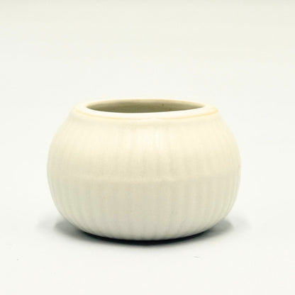 Japanese Mino Ware White Chasen Stand Round Porcelain Matcha Whisk Holder Made in Japan