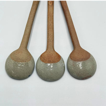 Mino Bunzan Floral Ceramic Spoon | Japanese Mino Yaki Pottery Tableware 11.2cm