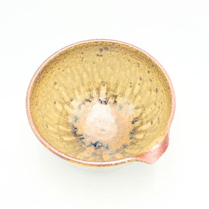 Tokoname Ash Glaze Katakuchi Matcha Bowl 660cc Japanese Ceramic Tea Bowl Made in Japan