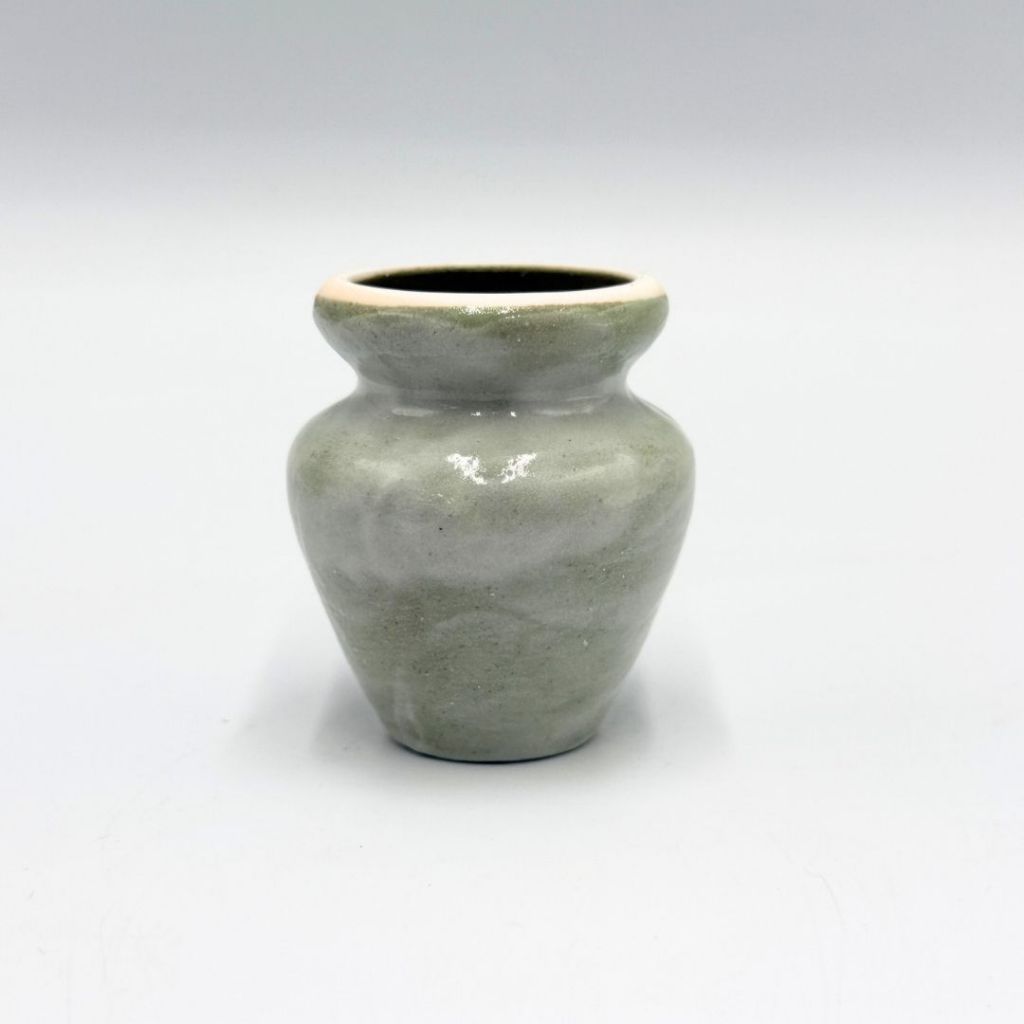 Mino Ware Green Shino Tataki Chasen Reshaper Stand Japanese Matcha Tea Ceremony Whisk Holder Japan
