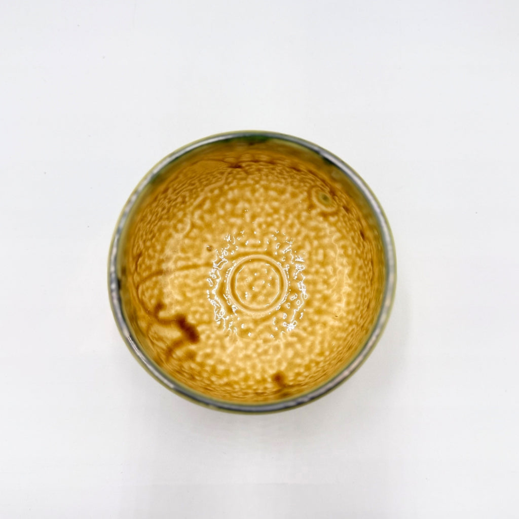 Irabo Oribe Matcha Bowl Chawan Mino Ware Handcrafted Japanese Ceramic Tea Bowl