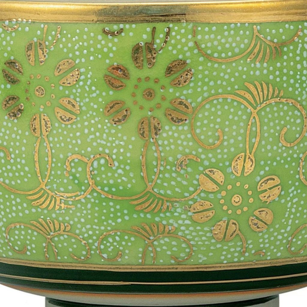 Kutani Ware Matcha Bowl Shiro Chibu Tessen Green Japanese Tea Ceremony Handcrafted Ceramic