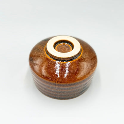 Japanese Mino Ware Matcha Bowl Ame Crystal Glaze Porcelain Chawan Tea Ceremony Made in Japan