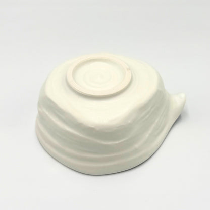 Shirayuki Katakuchi Matcha Bowl Mino Ware Japanese Ceramic Tea Bowl Handcrafted in Japan