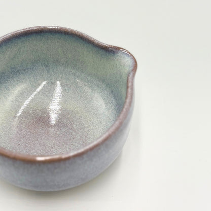 Japanese Handmade Matcha Bowl Katakuchi Haigasumi Ash Mist 350ml Ceramic Tea Ceremony