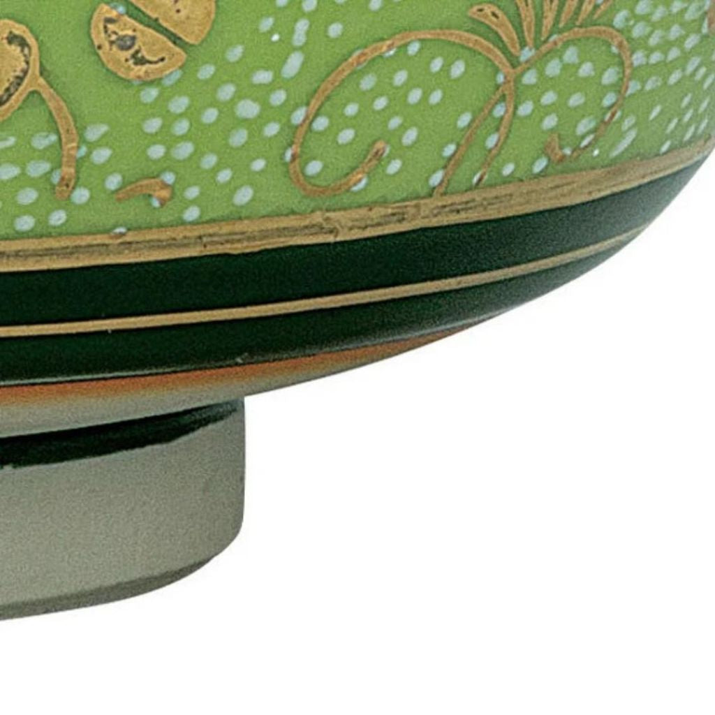 Kutani Ware Matcha Bowl Shiro Chibu Tessen Green Japanese Tea Ceremony Handcrafted Ceramic
