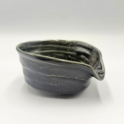 Oribe Katakuchi Matcha Bowl Mino Ware Japanese Ceramic Tea Bowl Handcrafted in Japan