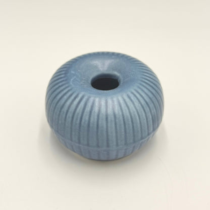 Japanese Mino Ware Navy Chasen Stand Holder Matcha Whisk Reshaper Ceramic Tea Accessory
