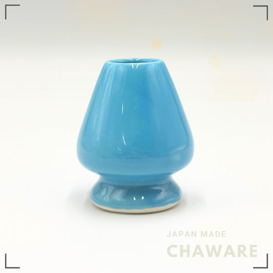 Chasen Reshaper Mino Ware Made in Japan | Matcha Whisk Holder Stand Blue Ceramic Tea Ceremony