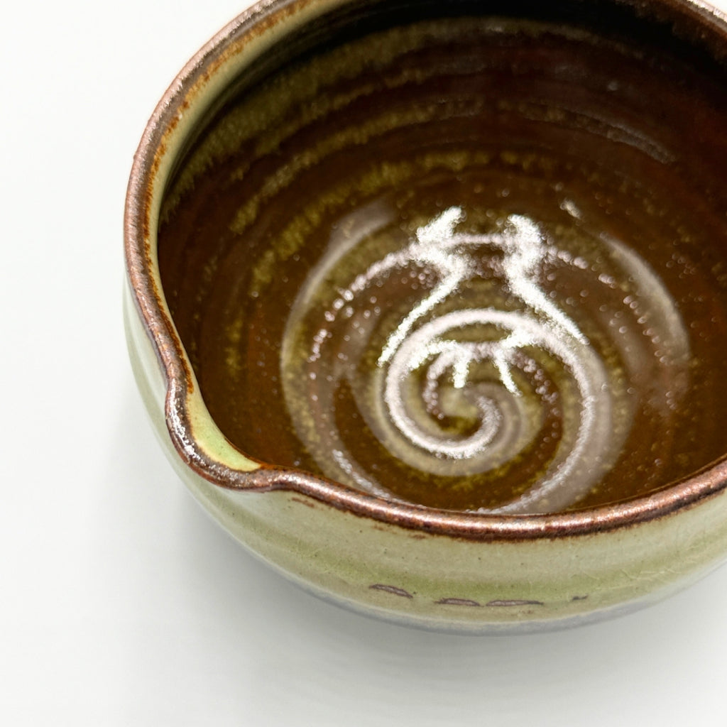 Japanese Mino Ware Matcha Bowl Charamaki Katakuchi Pottery Handcrafted Tea Ceremony Cup Japan Made
